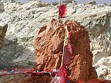 Tibet Kailash 06 Tirthapuri 09 Shiva Lingm This red protruding pinnacle of rock is said to resemble, eh, Shivas lingam.